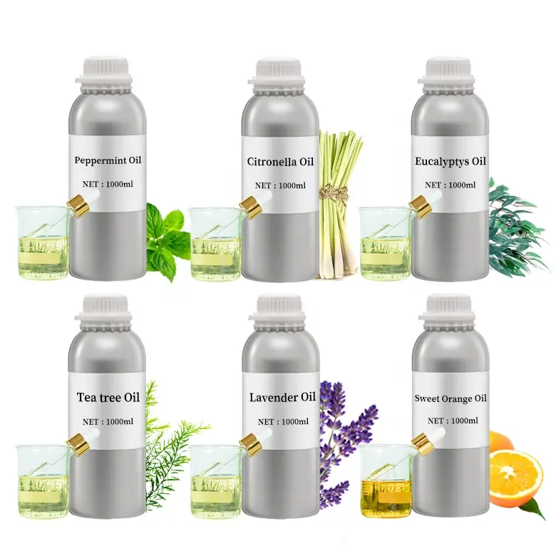 Ätherisches Öl Werkslieferung bio-Pfefferminz Teebaum Lavender Eukalyptus Ätherische Öle für luftbefeuchtende Massagen