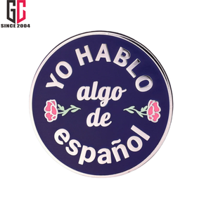 15年工厂定制金属搪瓷翻领针Yo <span class=keywords><strong>Hablo</strong></span> Algo De EspanolI说一些西班牙语翻译语言学习者礼物 - Product Image 4