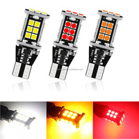 Kaidengzhe 12V Nouvelle Lampe de Positionnement Latérale Super Lumineuse T15 Canbus 3030 24smd Ampoule LED Blanche Rouge Ambre pour Feu de Recul de Voiture