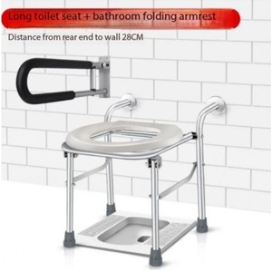 Factory Elderly Care Products Height Adjustable PP+Aluminum Alloy <b>Bath</b> Chair Bathroom Furniture for Disabilities - Product Image 1