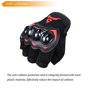 <span class=keywords><strong>Gants</strong></span> de moto demi-doigts Motocentric avec <span class=keywords><strong>coque</strong></span> rigide de protection pour le cyclisme et la moto – Équipement d'été pour la conduite à moto - Product Image 5