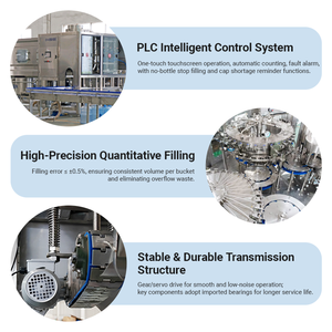 Máquina Embotelladora de Agua Industrial de Alta Velocidad QGF-1200, 1200 BPH, Compacta, para Botellas de 5 Galones, Línea Estable para Negocios de Agua a Mediana Escala - Product Image 6