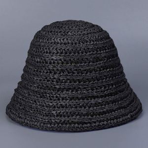 Sombrero de Paja Tejido a Mano para Mujer, Plegable, Protección Solar, Estilo Casual, para Playa, Viajes, Pesca - Product Image 2