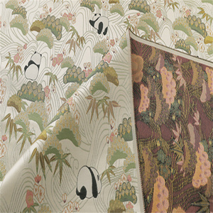 Bonito Original Chinês Panda Bamboo Jacquard Brocade Tecido 150cm Bela Venda Quente para Criança Calças De Pano Capa Suit - Product Image 5