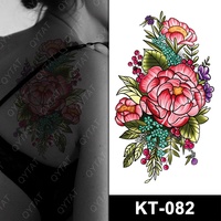 Autocollants de tatouage temporaire imperméables longue durée pour hommes et femmes, pour le corps, la taille, les bras et le dos, vente en gros