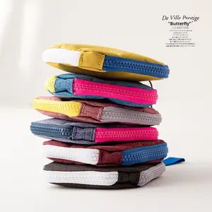 Haute qualité impression personnalisée Mini portefeuille étudiant multifonctionnel petit <span class=keywords><strong>porte</strong></span>-<span class=keywords><strong>monnaie</strong></span> avec doublure en Polyester court longueur sac en gros - Product Image 3