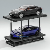Ascenseurs de Voitures à Plateforme à Double Niveau pour Sous-Sol, Élévateurs de Voitures à Ciseaux pour Garage, Équipement d'Élévation de Voitures à Ciseaux