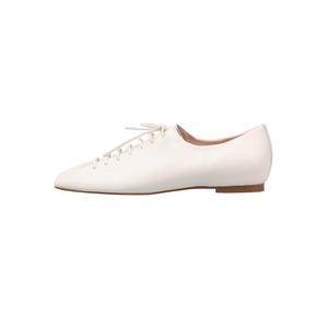 Sheepskin lace-up white women's flat <b>shoes</b> new style with both inner outer genuine leather deep toe single <b>shoes</b> for women - Product Image 5