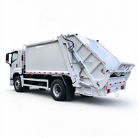 Camion compacteur hydraulique diesel manuel Isuzu 4x2 pour la collecte de déchets à grande échelle, collecte de déchets municipaux et urbains