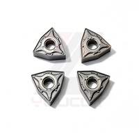 Plaquette de tournage en carbure WNMG080408-MA, qualité BPU206, rayon d'angle R0.8mm pour tournage semi-fin de l'acier inoxydable/acier au carbone