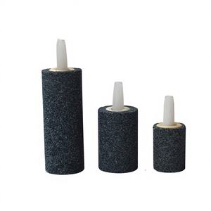Piedra de aire cilíndrica negra ecológica con tubo para acuario - Mini difusor de oxígeno para estanque y filtro - Product Image 3