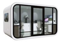 Maison conteneur moderne de luxe pour l'extérieur, hôtel mobile, pod de camping portable, cabane préfabriquée