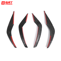 Aileron latéral de pare-chocs avant en carbone sec, type couteau à vent VK, lame d'air de tuning pour BMW G80 M3 G82 G83 M4, accessoires automobiles
