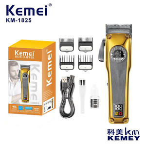เครื่องตัดผมดิจิตอล Kemei KM-1825 ระดับมืออาชีพ มอเตอร์ไร้แปรงถ่าน อลูมิเนียมอัลลอยด์ 7000-9000 รอบต่อนาที ชาร์จผ่าน USB ได้ - Product Image 3