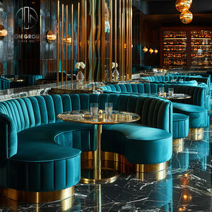 Ensemble de table et de chaises de luxe en marbre rond pour café, <span class=keywords><strong>restaurant</strong></span>, mobilier de <span class=keywords><strong>restaurant</strong></span> - Product Image 3