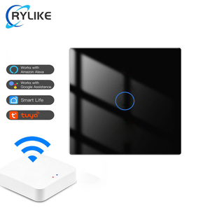 Nhà máy bán EU Anh 1 gang ZigBee chuyển đổi tường nhà tuya App cảm ứng thông minh chuyển đổi ánh sáng màn hình làm việc với Alexa Google nhà - Product Image 1