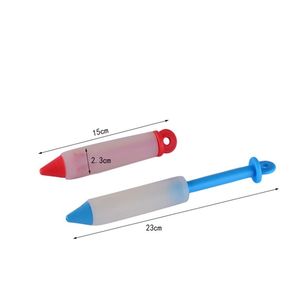 Pistola per Crema al Cioccolato in Silicone Alimentare, Design a Penna Staccabile, Utensile da Cucina per Decorazione di <span class=keywords><strong>Torte</strong></span> e Biscotti - Product Image 5