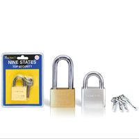 Cadenas carrées à faisceau court et long, en laiton massif, deux pièces, cadenas anti-vol, anti-rouille, anti-découpe, anti-marteau