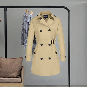 Gabardina femenina, gabardinas para damas, gabardina larga para mujer, gabardina personalizada para mujer, gabardina de lujo para mujer de diseñador. - Product Image 3