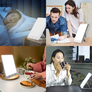 LED sans UV <span class=keywords><strong>10</strong></span>,<span class=keywords><strong>000</strong></span> <span class=keywords><strong>Lux</strong></span> 5500K <span class=keywords><strong>Lampe</strong></span> de <span class=keywords><strong>luminothérapie</strong></span> blanche brillante Usage domestique Éclairage de santé portable Compte à rebours Artificiel - Product Image 2