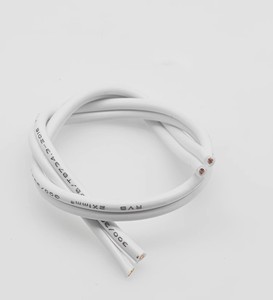 2 Pin 2 CORE MAINS FIGURE 8 CÂBLE D'ALIMENTATION PVC BLANC - Product Image 6