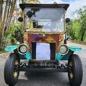 Vehículo Turístico Eléctrico Vintage Personalizable, Carrocería Metálica, Alternador de 4000W, 11 Asientos, Velocidad de 30-40 km/h, para Atracciones Turísticas - Product Image 6