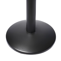 Pied de table rond en métal noir, socle de meuble, résistant à la rouille, pour table de restaurant