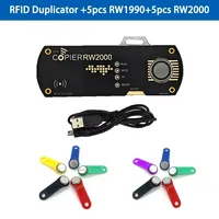 Lecteur de duplication RFID pour utilisation hôtelière TM RW1990 TM1990 Ibutton DS-1990A I-Button 125khz T5577 EM4305 EM4100 Clés 13.56MHz
