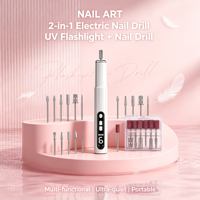 Ponceuse à ongles sans fil 20000 tr/min en ABS, portable pour usage domestique, pour l'élimination des cuticules et le nail art