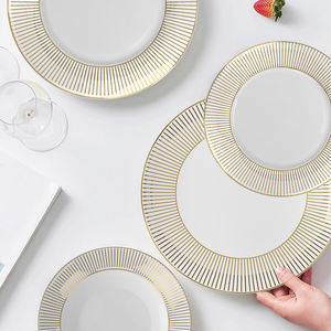 ชุดอาหารเย็นลายกระดูกจีนชุดเครื่องลายครามสุดหรูสำหรับงานอีเวนต์และงานจัดเลี้ยง - Product Image 1