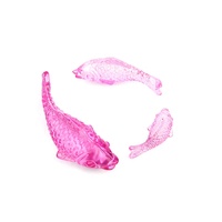 Ornement Créatif en Résine Colorée en Forme de Carpe et Poisson Rouge, Artisanat Feng Shui Porte-Bonheur pour l'Abondance Annuelle, Modèle en Cristal pour Salon