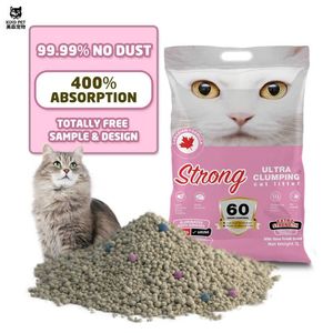 Fábrica de arena para gatos, venta al por mayor, arena para gatos de aglomeración rápida - Product Image 1