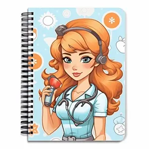 Atacado fornecedor a5 personalizado LOGO jornal livro impressão planejador mensal para enfermeira