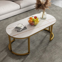 Table basse épaissie pour salon, style moderne en dalle de roche pour usage domestique, table basse scandinave minimaliste et tendance