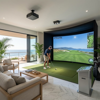Tente de simulation de golf gonflable portable en PVC, hermétique, pour l'extérieur, enclos de golf gonflable pour l'intérieur et l'extérieur
