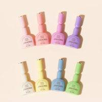 Flacon vide de 12 ml pour vernis gel œil de chat, couleur personnalisée, emballage cosmétique givré pour gel de construction liquide