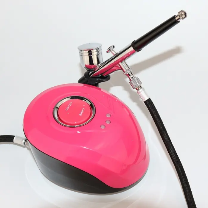 Makyaj seti hava fırça kompresörü kitleri güzellik boyama tırnak sanat kek airbrush