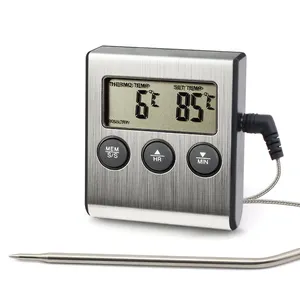 烧烤定制商用不锈钢探头厨房工具数字烤架表面双金属肉类食品烤箱温度计