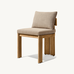 Ensemble de salle à manger de jardin en teck et corde, mobilier d'extérieur en corde, chaise et table en teck pour patio ou usage hôtelier - Product Image 3