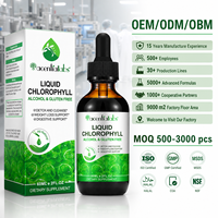Acentiallabs Gouttes de Chlorophylle Liquide Orale pour Adultes Hommes Femmes Compléments Énergétiques à Base de Plantes Détox Nettoyage Perte de Poids Digestion OEM