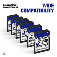 Tarjetas SD V90 Tarjeta SD de velocidad extrema 256GB 64GB Pro 170 MB/s Lectura para cámaras 4K DVRs y almacenamiento más confiable 200 MB/S