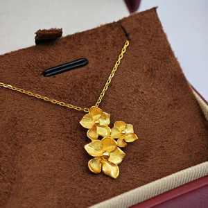 UM Jewelry 925 Silver <b>Gold</b> Plated Pearl Flower-Shaped Minimalist <b>Pendant</b> <b>Necklace</b> Wedding Wholesale for Unisex/<b>Men</b>/Women - Product Image 4