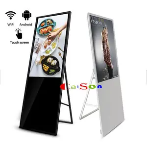New Product Most Popular Ultra Slim Ad Price Tag Signage Digital Menu Screens Uhd Player Advertising Machine