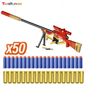 Shell Ejecting Soft Bullet Gun Toys Soft Bullet Shooting Play Set M416 2024 Plastic Weapons Army Soft Bullet Gun For Adults