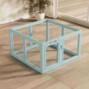 Ultra hafif evcil hayvan oyun parkı katlanabilir şeffaf akrilik 5lbs anında kurulum çit altında köpek kedi seyahat kamp daire kullanımı için - Product Image 3