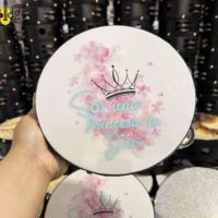Wholesale Double row Wooden Black 8 Inch Musical Instrument Noise Maker Percussion Education Handheld Tambourine Price