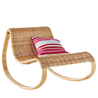 Fauteuil à bascule en rotin au design unique, fauteuils relaxants en rotin minimalistes en provenance du Vietnam