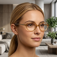 Lbashades M209 – Nouvelles montures de lunettes ovales rétro en acétate, personnalisables avec logo, lunettes de luxe à charnières à ressort, pour femmes