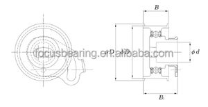 <span class=keywords><strong>Prix</strong></span> fournisseur 16603-28020 Roulement de tendeur de convoyeurs de poulie à <span class=keywords><strong>courroie</strong></span> PU101226RMXW Roulement de roues de voiture - Product Image 5