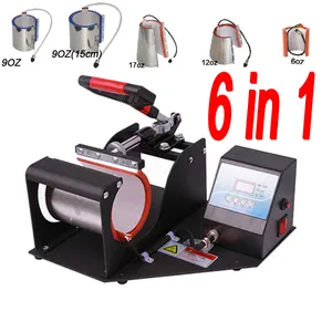 ST-610 6 in 1 Combo Mok Persmachine Mok Drukmachine Sublimatie Printer voor 6 oz/9 oz/ 11 oz/12 oz/17 oz Cup